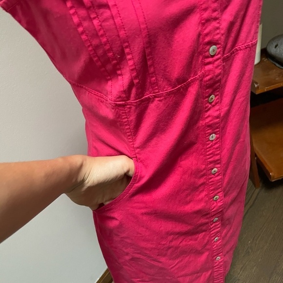 Pink Womans Button Up Business casual dress - Picture 2 of 7